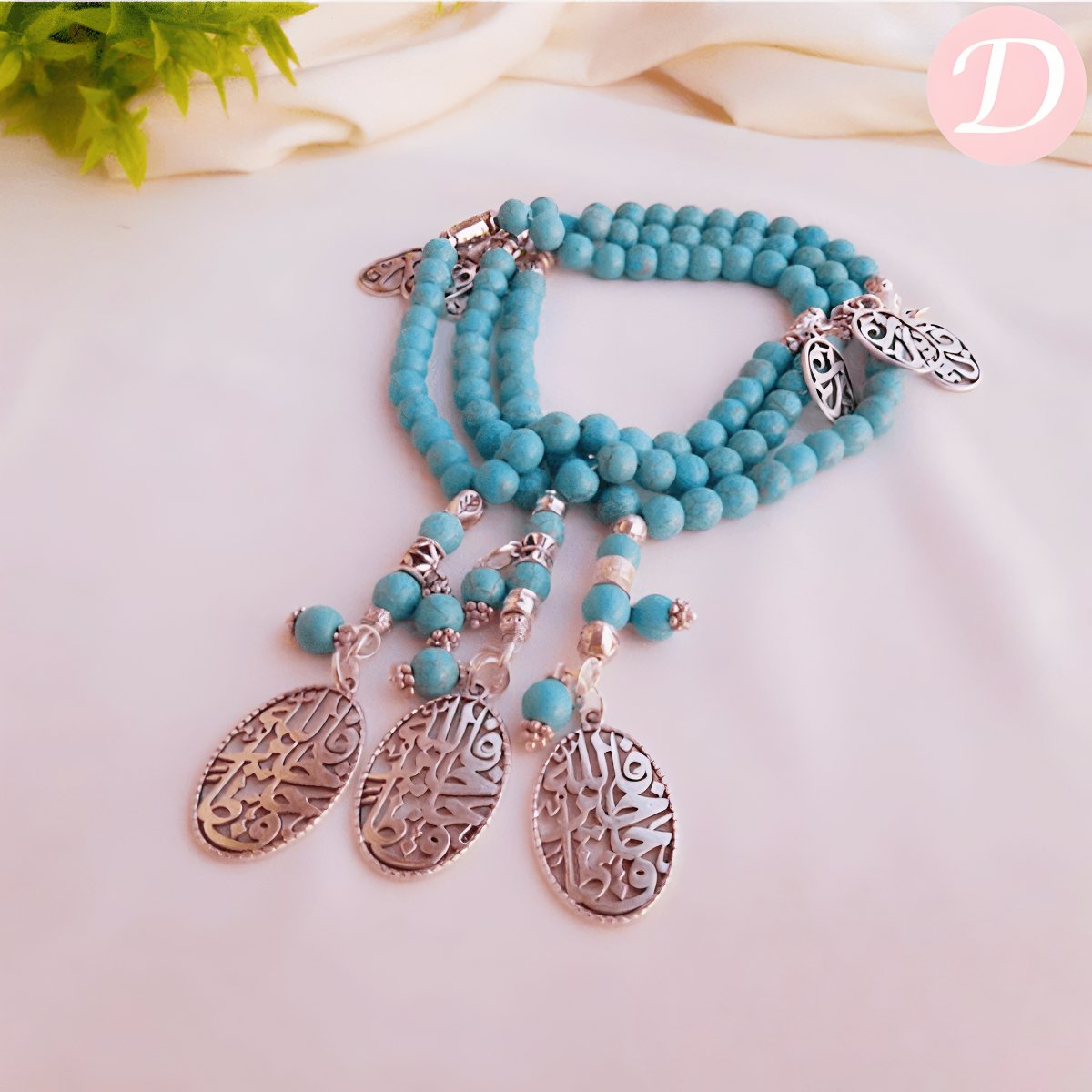 Doha Turquoise Rosary - Turquoise Stone