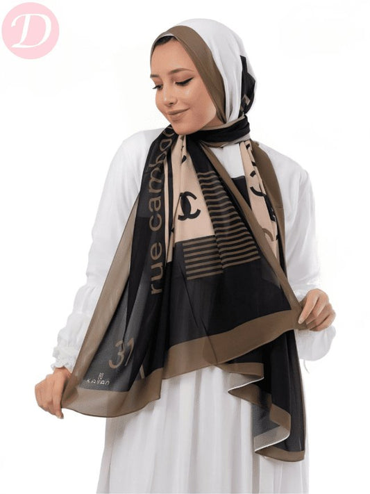 Menna Scarf - Crepe Digital