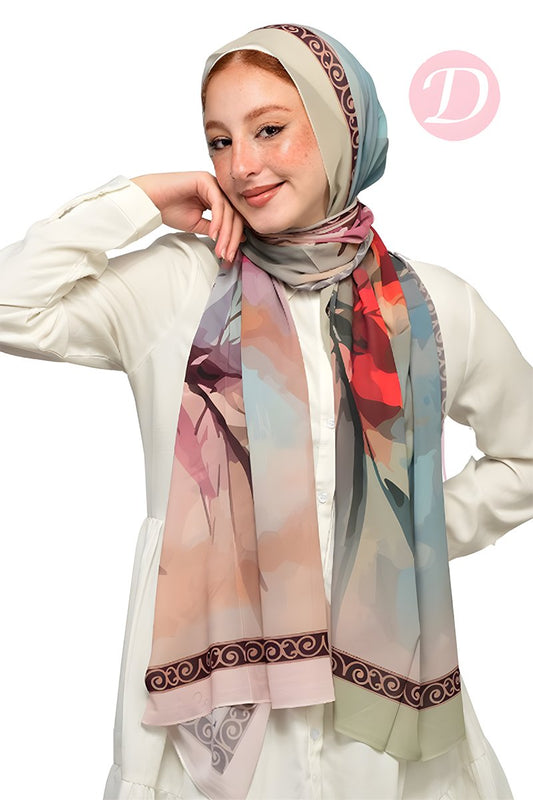 Lyal Scarf - Chiffon Crepe