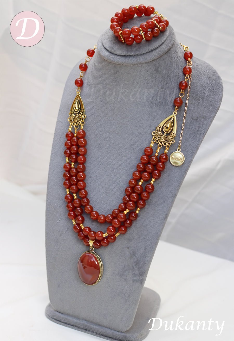 Glorious Rama Set - Red Coral Stone