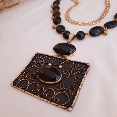 Laila Elegant Set - Black Agate
