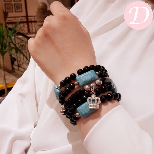 Aisha Bracelets Set - Turquoise and Agate