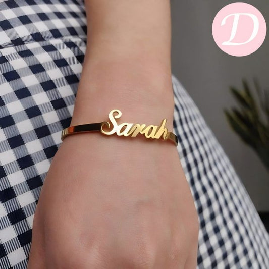 "Sarah" Customized Bracelet - Gold Plated