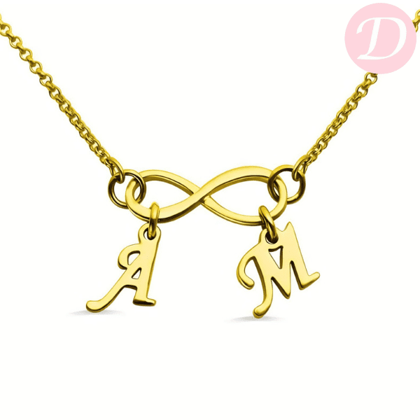 Your Forever Love Customized Necklace - Gold Plated