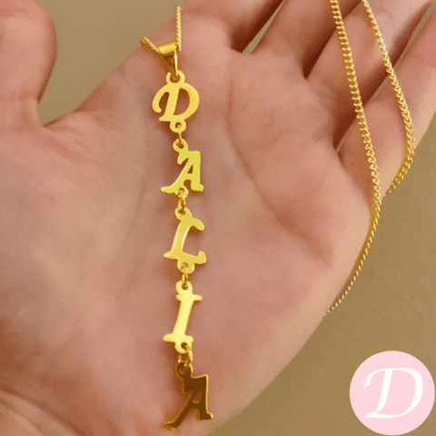 Trendy Customized Necklace - Gold Plated