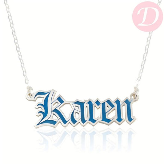 Karen Customized Necklace - Silver Plated