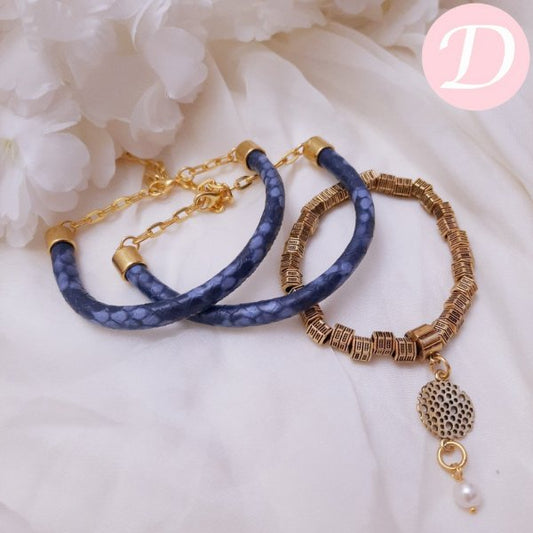 Gigi Delicate Bracelets Set - Leather