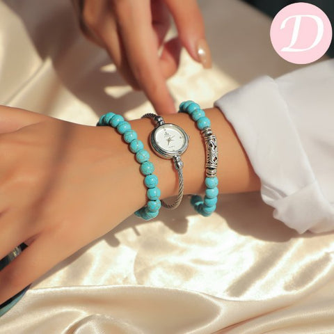 Angelica Watch Set - Turquoise Stone