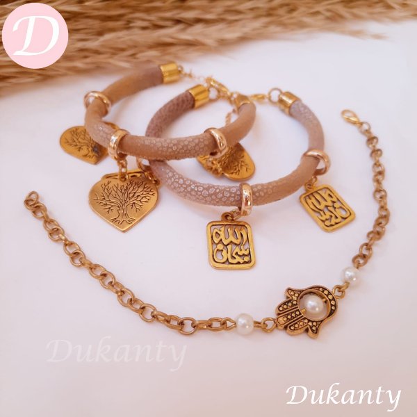 Hearted Tree Set - Leather