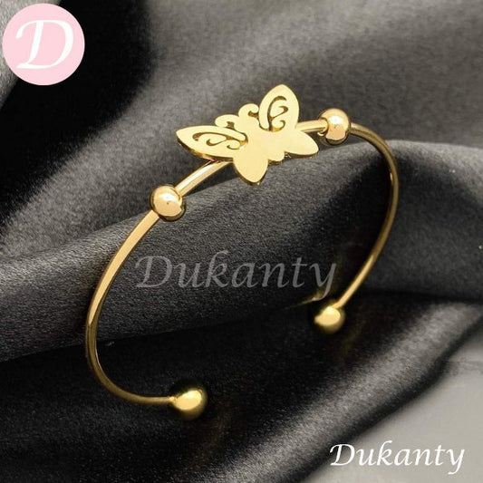 Butterfly Bangle - Gold Plated