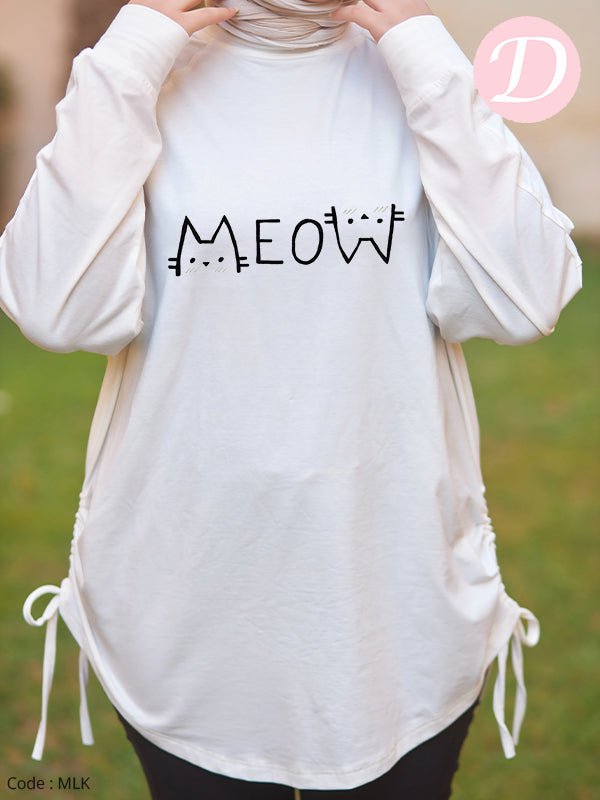 Meow Woman T-shirt - Cotton