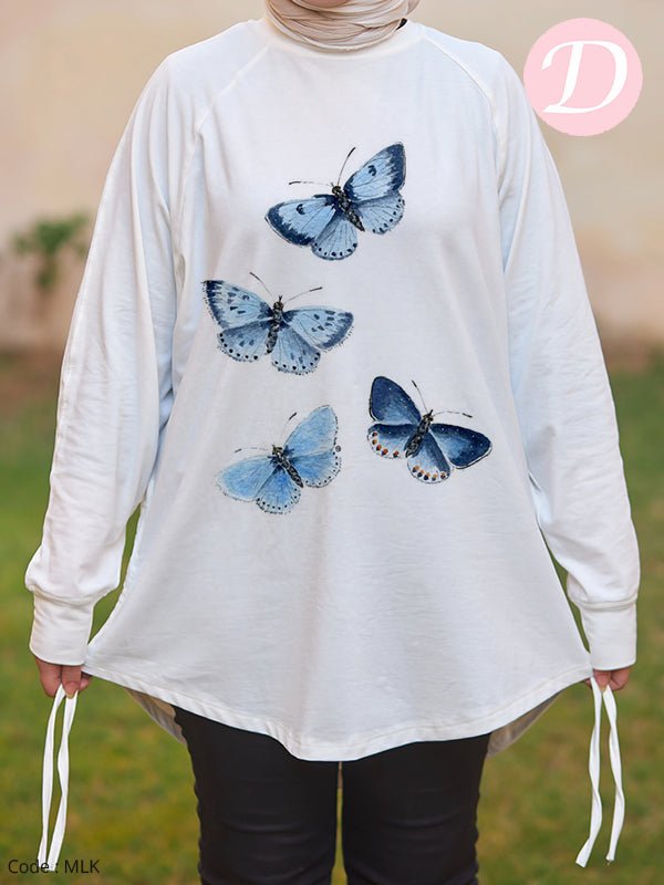 Butterfly Woman T-shirt - Cotton