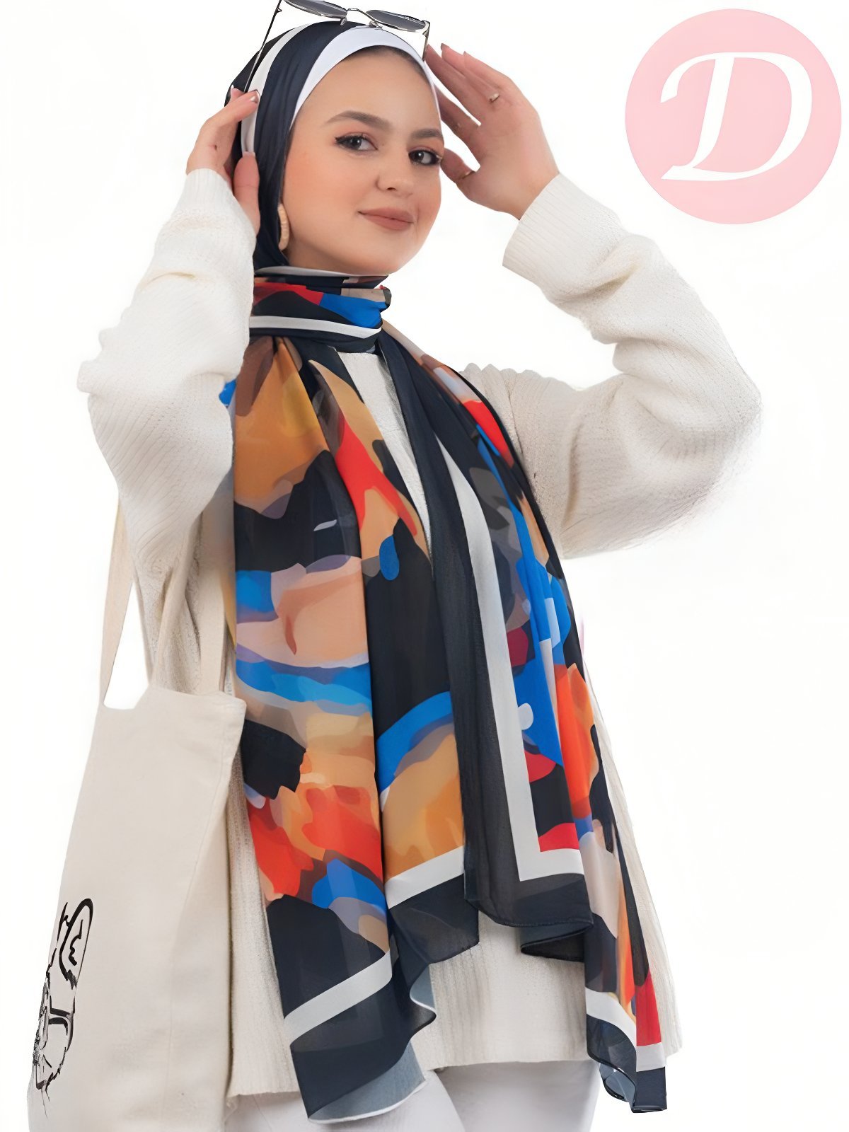 Elegant Scarf - Crepe Digital