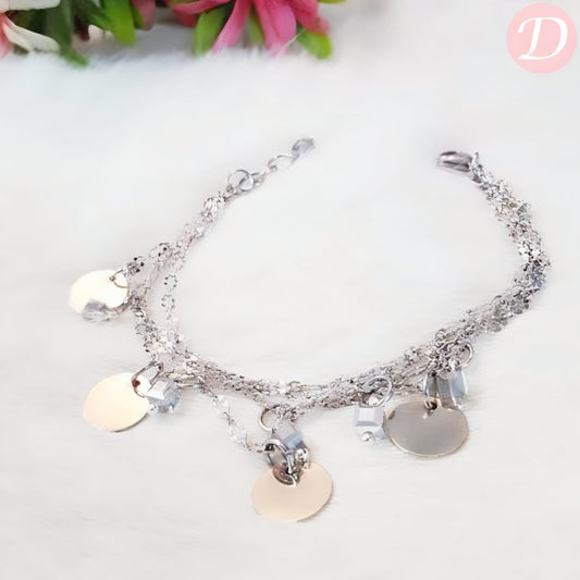 Lyali Anklet - Silver Plated