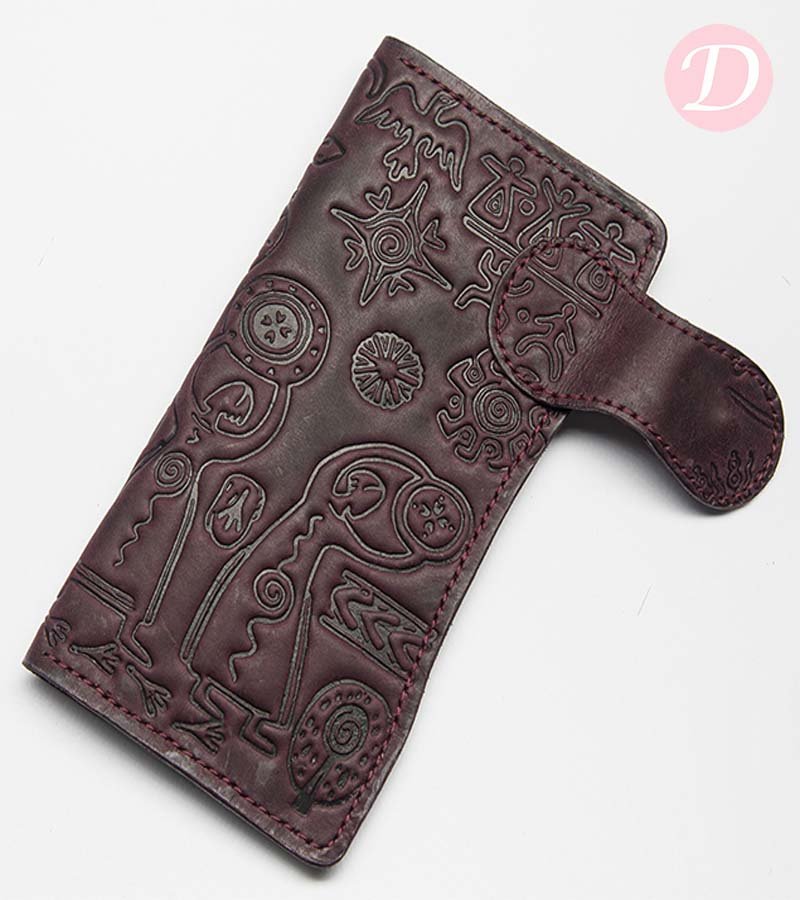 Mayan Long Wallet - Genuine Leather