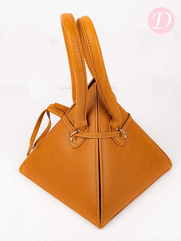 Pyramid Bag - Genuine Leather