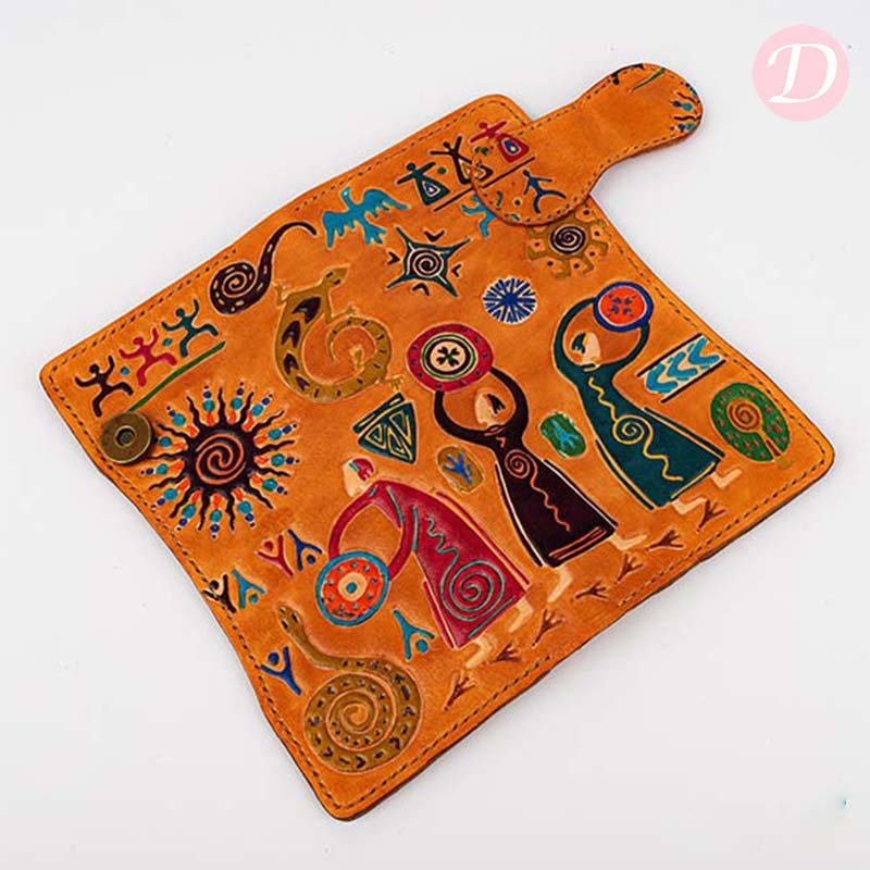 Mayan Colorful Wallet - Genuine Leather