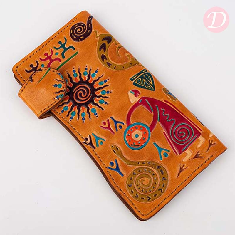 Mayan Colorful Wallet - Genuine Leather