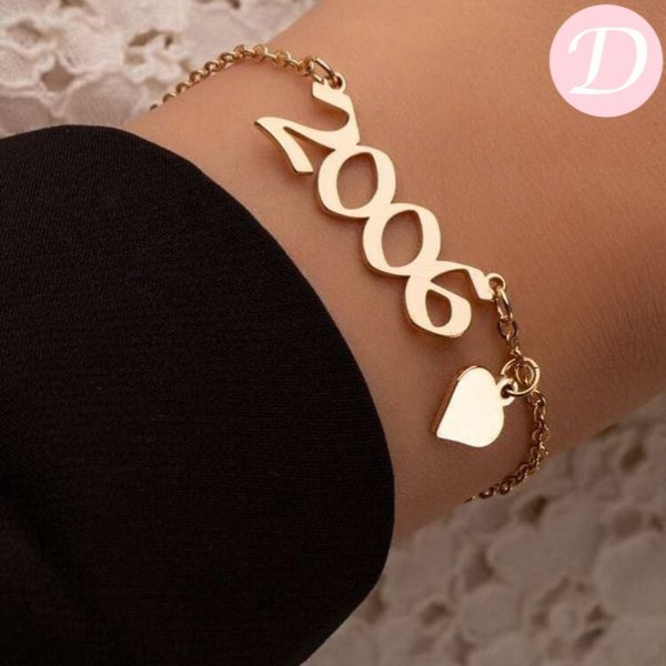 Customize Your Special Date Bracelet - Gold Plated