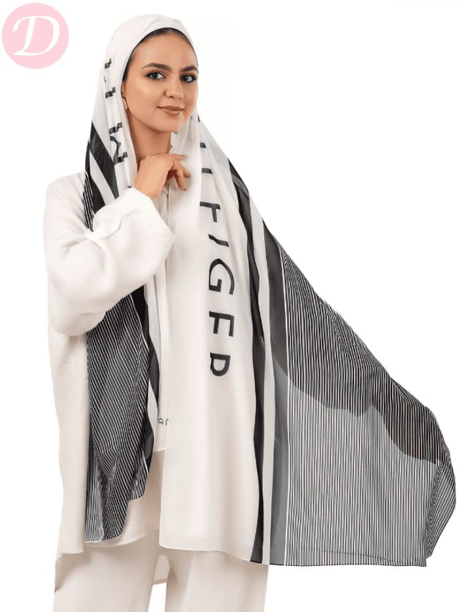 Hagar Scarf - Crepe Digital