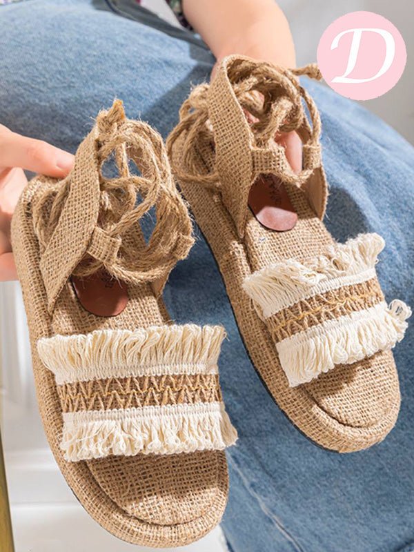 Haya Sandal - Burlap