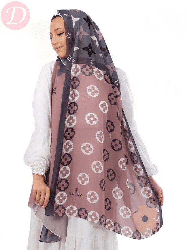 Nour Scarf - Crepe Digital