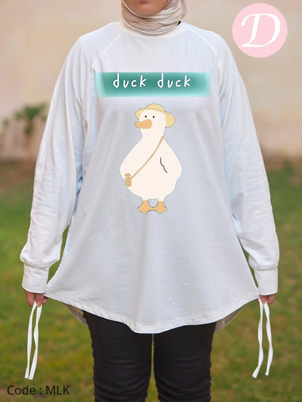 Duck Woman T-shirt - Cotton