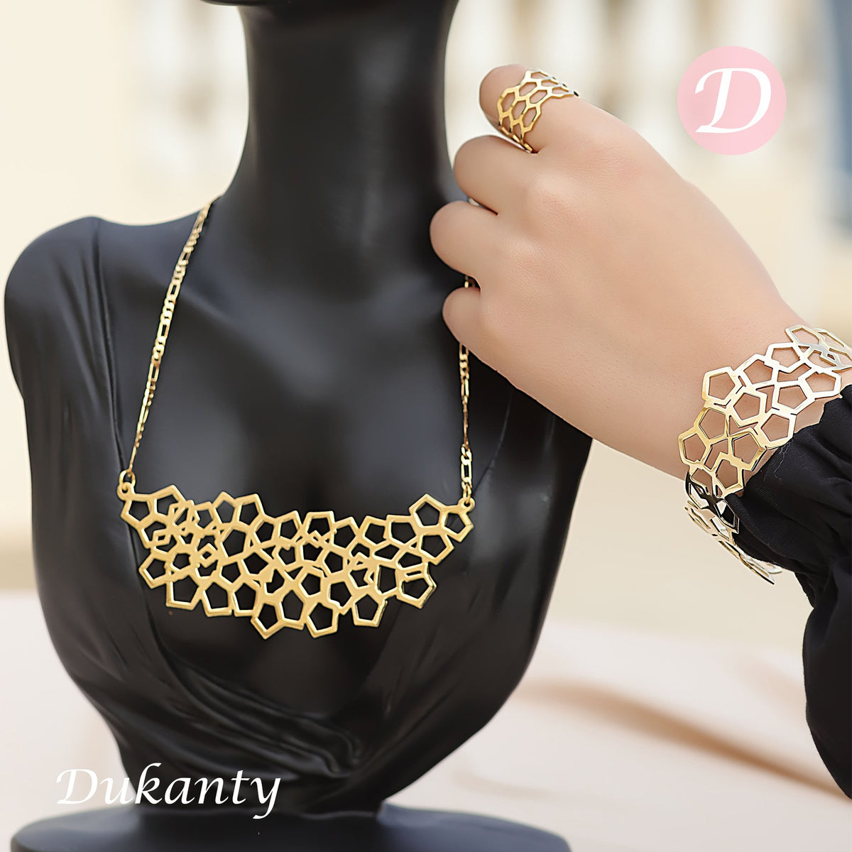 Beehive Set - Gold Plated