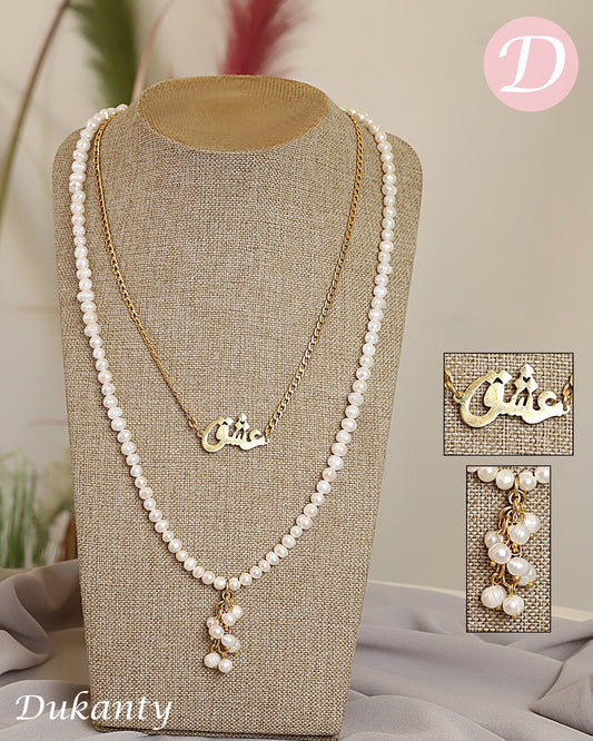 Lulit Pearl Necklace - Customized Name
