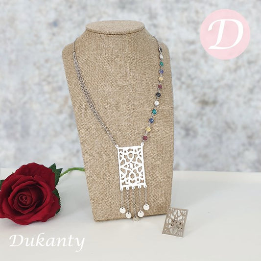 Diana Set - Silver Plated and Colorful Crystals