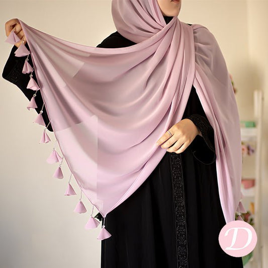 Hijab Scarf Crepe Chiffon - Pink