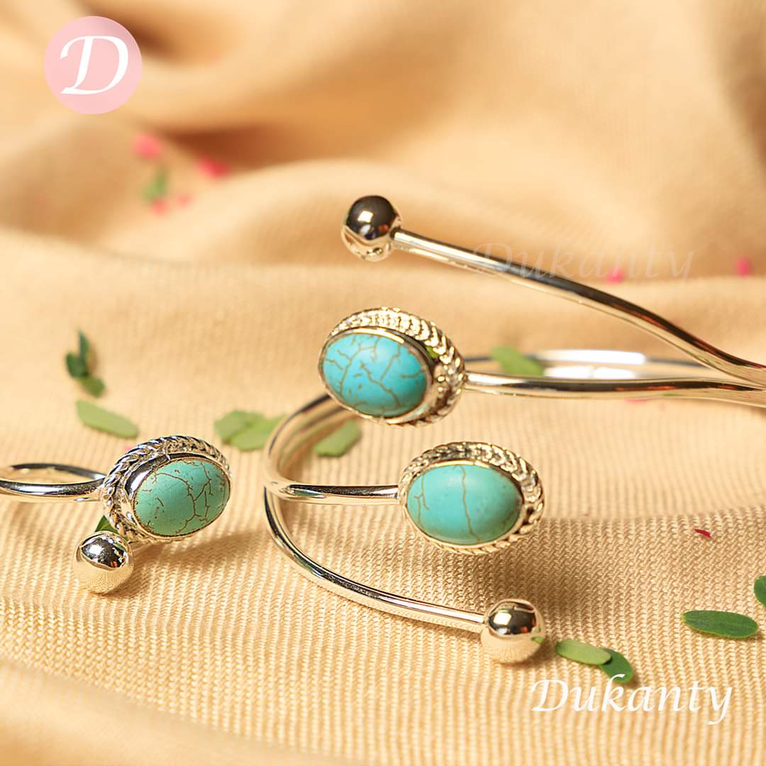 Love Set - Turquoise and Silver Plated