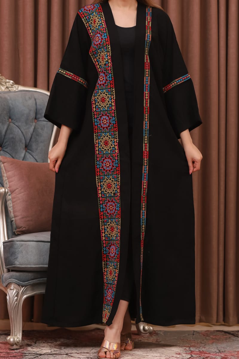 Dalida Abaya with Khaleji Style - Crepe