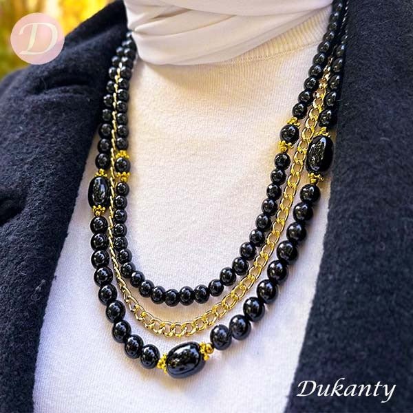 Dalida Necklace - Onyx Stone