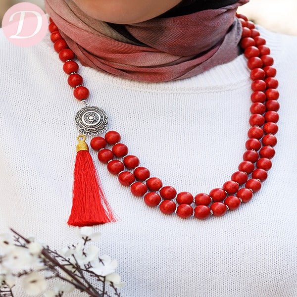 Dodda Necklace - Coral