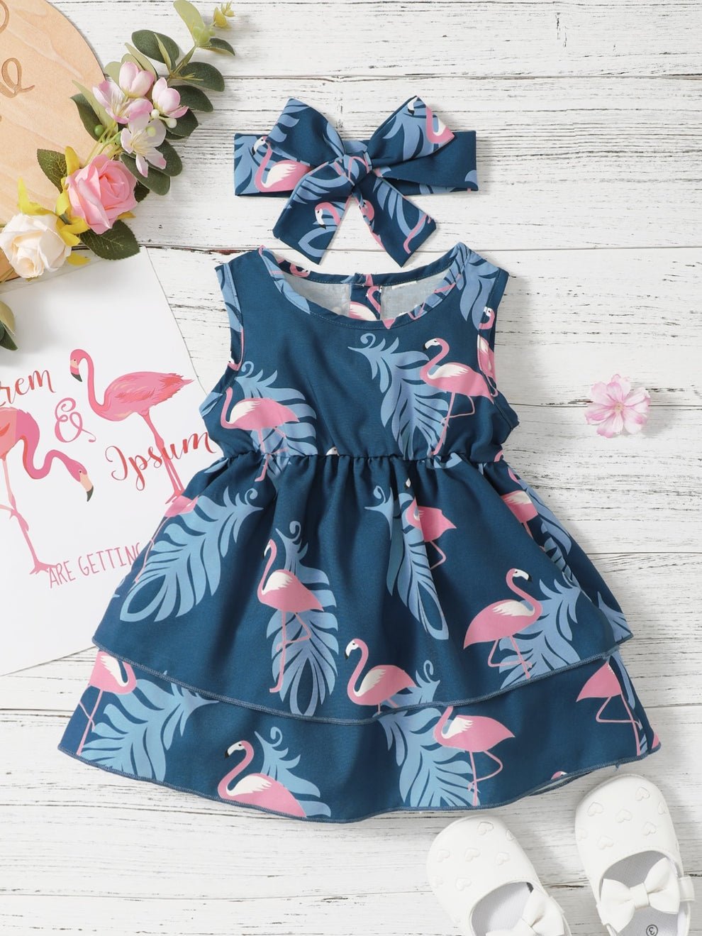 Flamingo Dress - Polyester