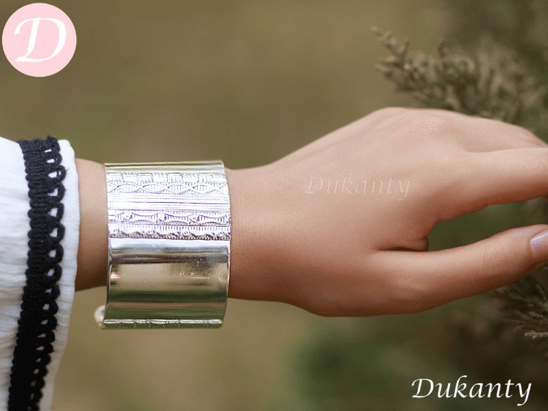 Olga Bangle - Silver Plated