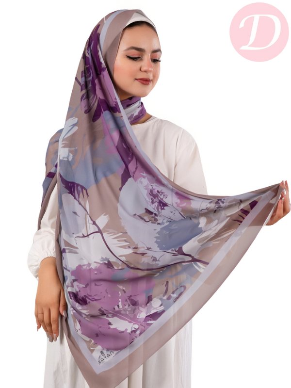 Flora Scarf - Crepe Chiffon