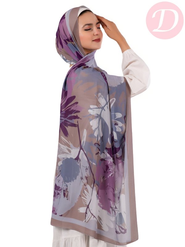 Flora Scarf - Crepe Chiffon