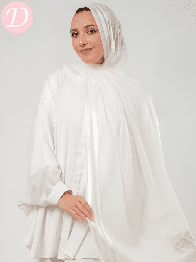 Ava Scarf - Gauze Satin Kuwaiti