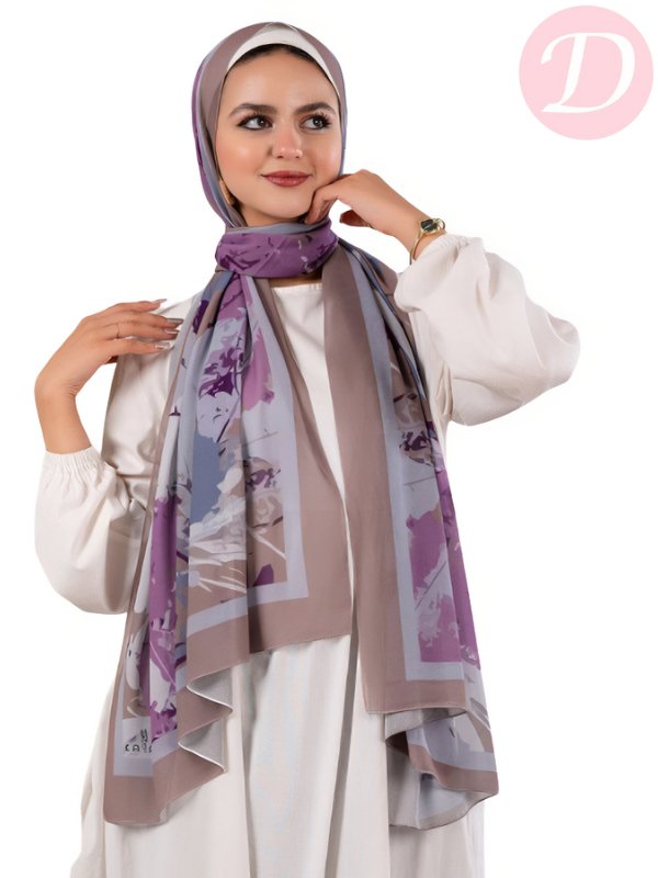 Flora Scarf - Crepe Chiffon