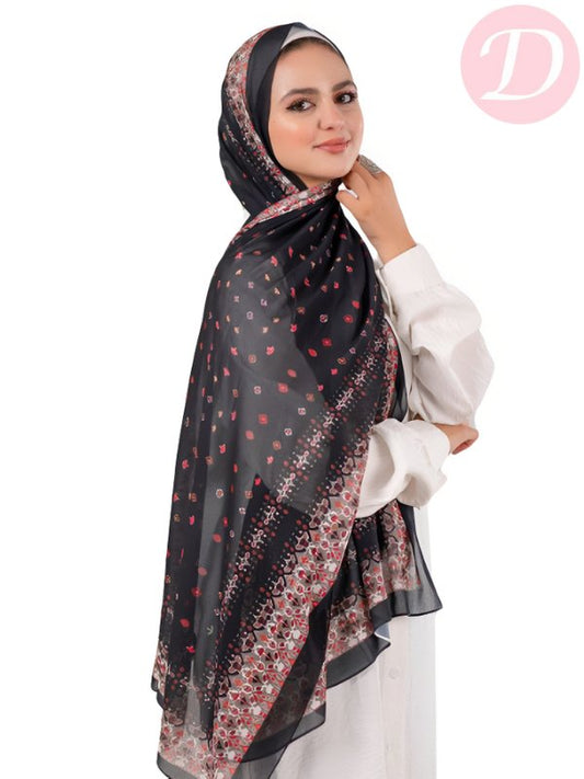 Leila Scarf - Crepe Chiffon