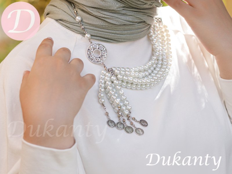 Barbra Necklace - Pearl Stone