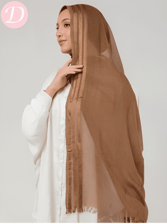 Ava Scarf - Gauze Satin Kuwaiti