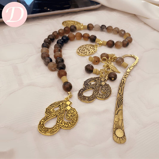 Noura Agate Rosary Set