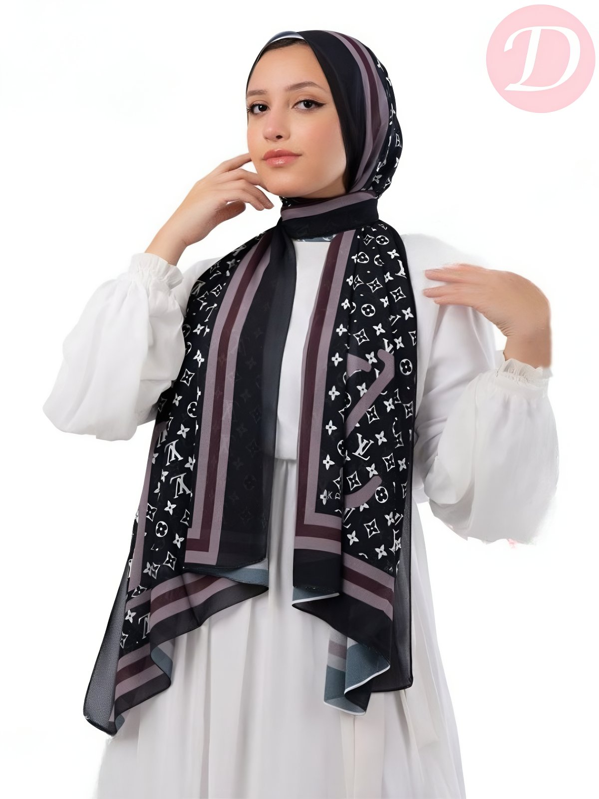 Rania Scarf - Crepe Digital